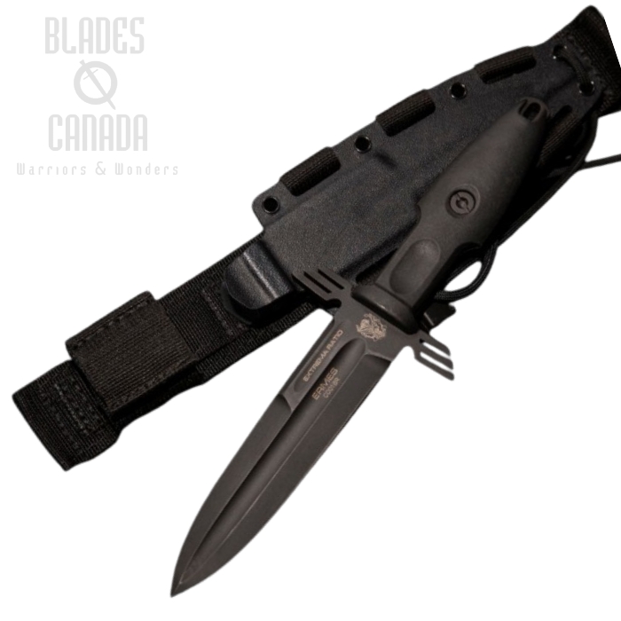 Extrema Ratio ERMES Operativo Fixed Blade Knife, Bohler N690, FRN Black